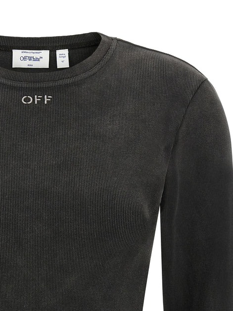 Off-White Black Cotton Sportswear