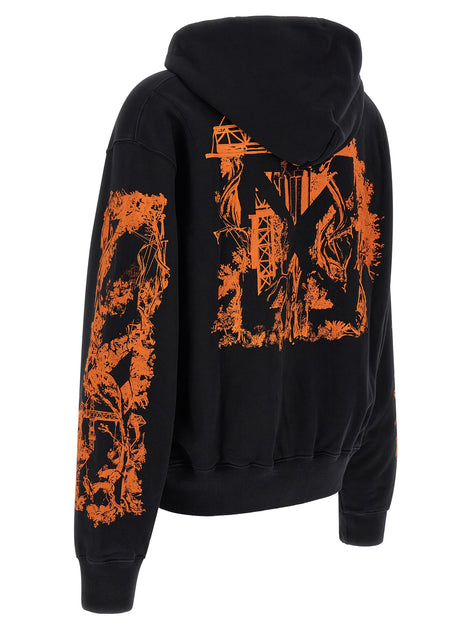 Off-White Black Cotton Sweatshirt