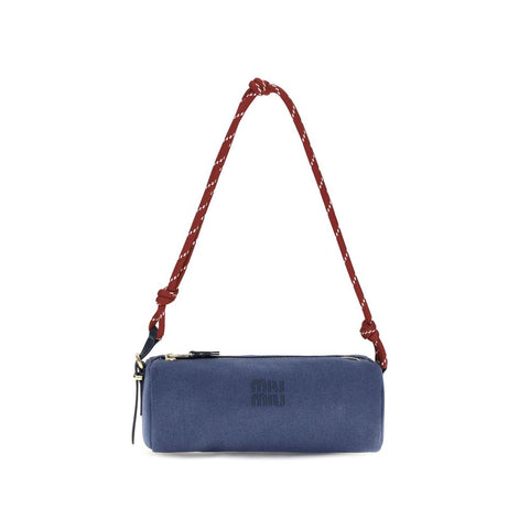 Miu Miu Blue Cotton Wallet