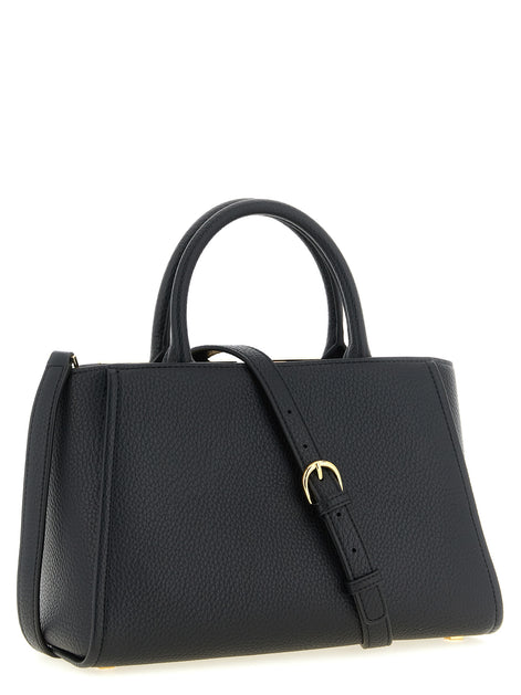 Elisabetta Franchi Black Polyester Tote Bag