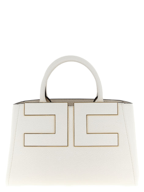 Elisabetta Franchi White Polyester Tote Bag