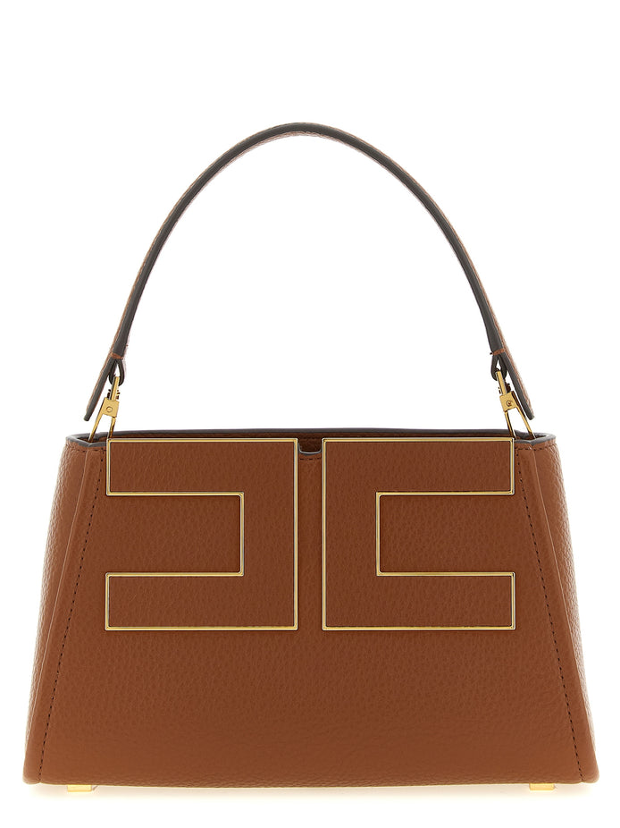 Elisabetta Franchi Brown Polyester Handbag