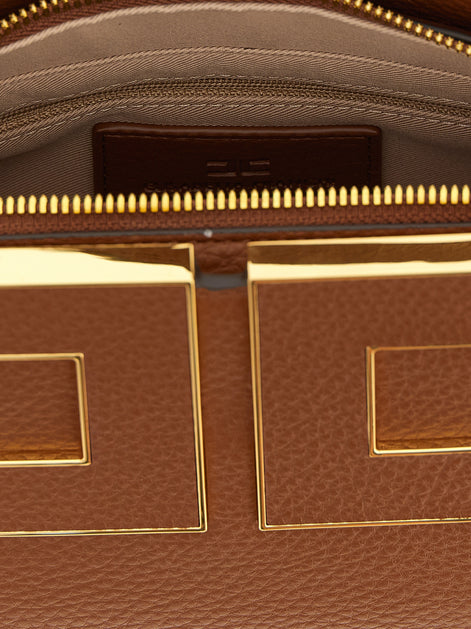 Elisabetta Franchi Brown Polyester Handbag