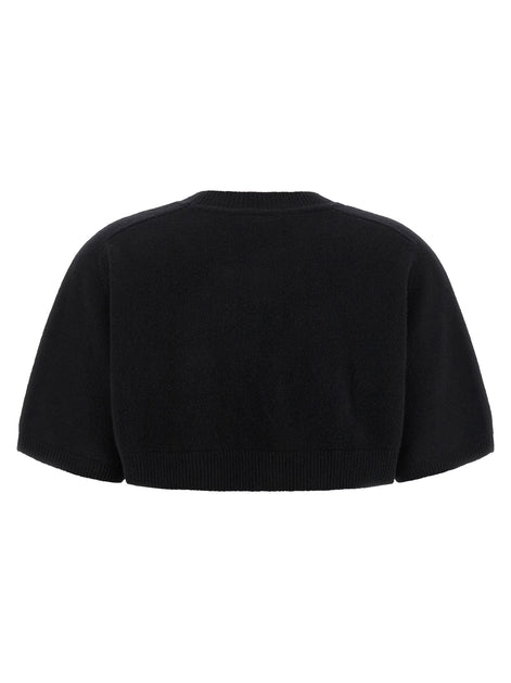 Elisabetta Franchi Black Wool Sweatshirt
