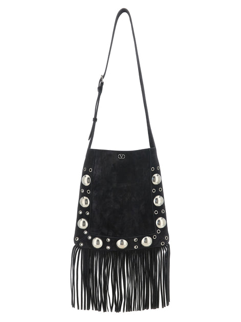 Valentino Garavani Black Calfskin Shoulder Bag