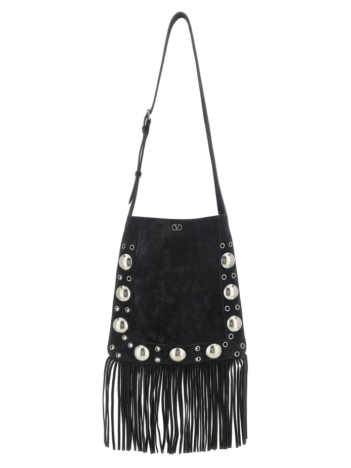 Valentino Garavani Black Calfskin Shoulder Bag