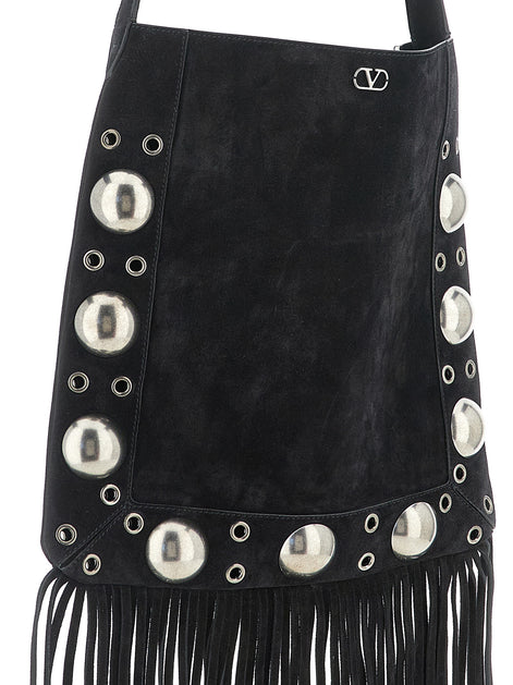 Valentino Garavani Black Calfskin Shoulder Bag