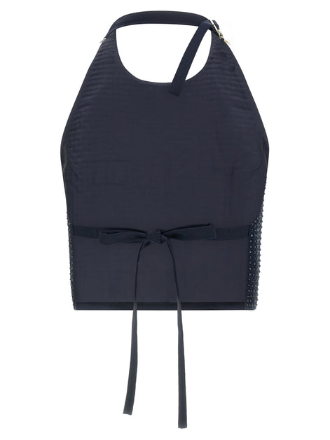PINKO Blue Polyester Tank Tops