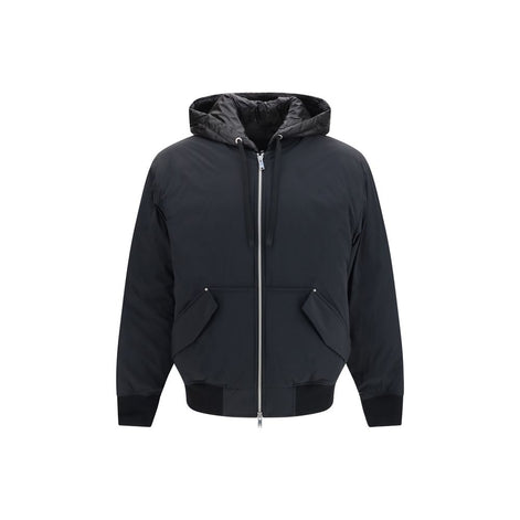 Moose Knuckles Black Nylon Full-Length Jacket