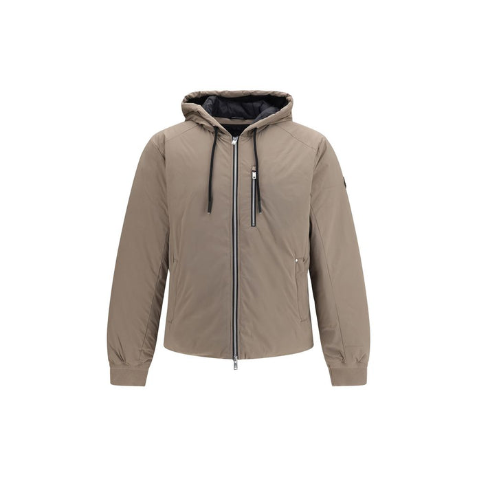 Moose Knuckles Beige Nylon Full-Length Jacket