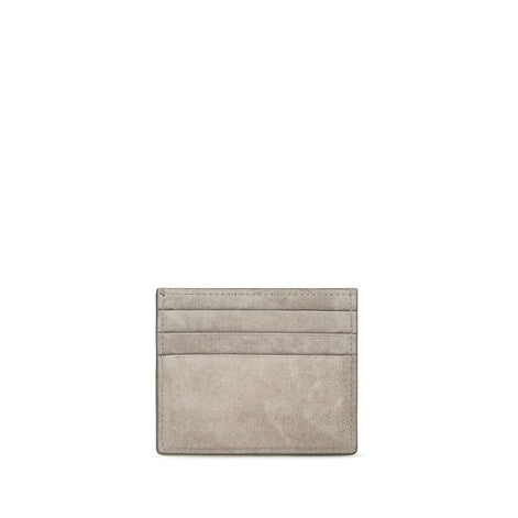 Brunello Cucinelli Gray Calf Leather Bos Taurus Wallet
