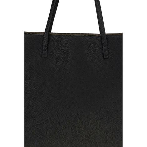 Fendi Black Calf Leather Bos Taurus Shoulder Bag