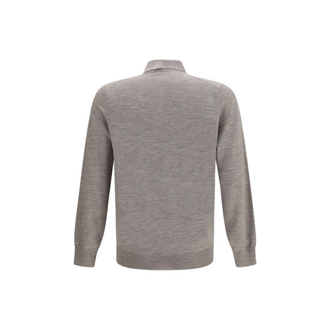 Brunello Cucinelli Gray Cashmere Polo Shirt