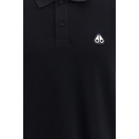 Moose Knuckles Black Cotton Polo Shirt