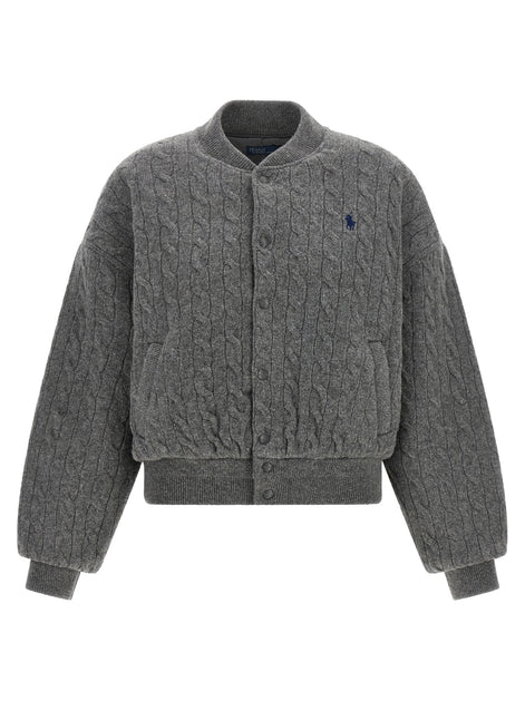 Polo Ralph Lauren Gray Wool Bomber
