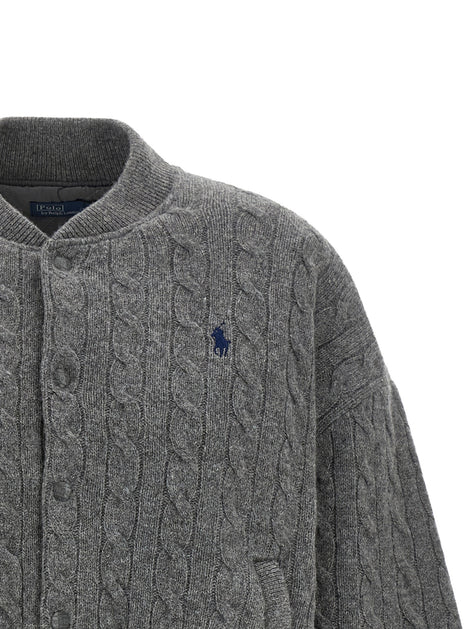 Polo Ralph Lauren Gray Wool Bomber