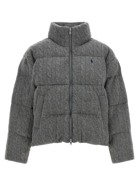 Polo Ralph Lauren Gray Wool Full-Length Jacket