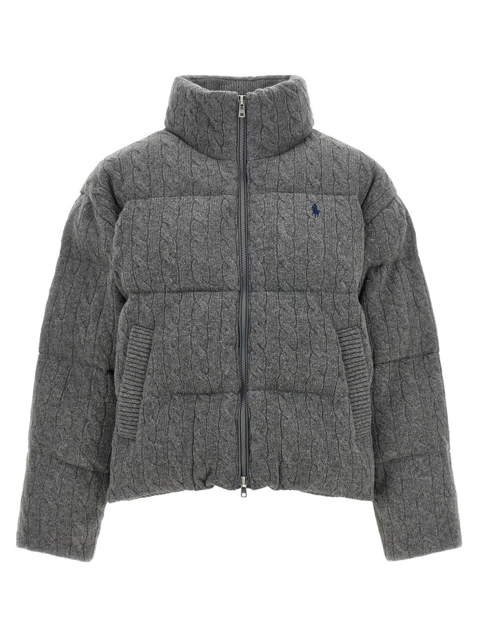 Polo Ralph Lauren Gray Wool Full-Length Jacket