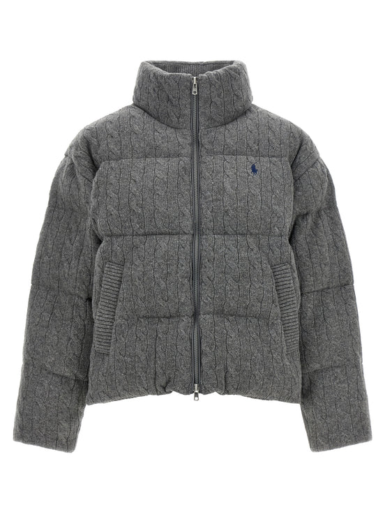 Polo Ralph Lauren Gray Wool Full-Length Jacket