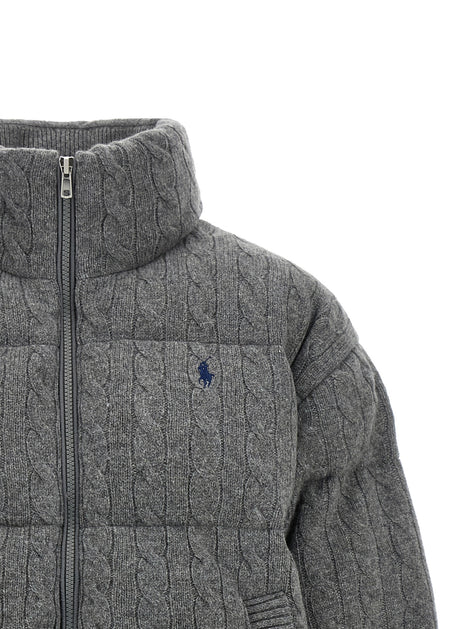 Polo Ralph Lauren Gray Wool Full-Length Jacket