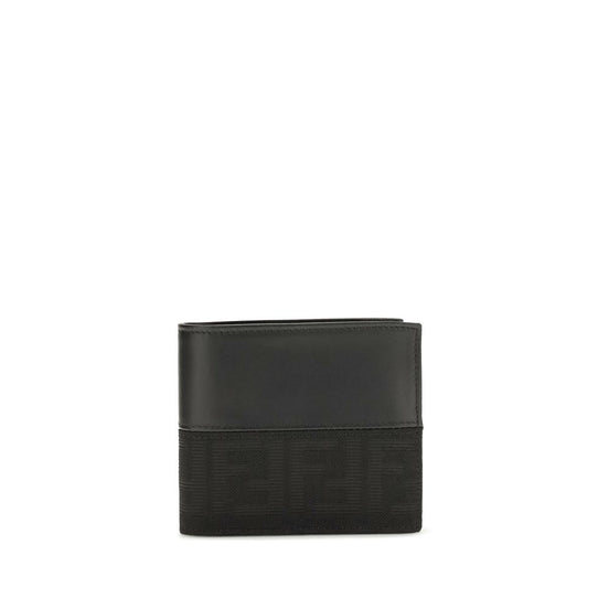 Fendi Black Calf Leather Bos Taurus Wallet