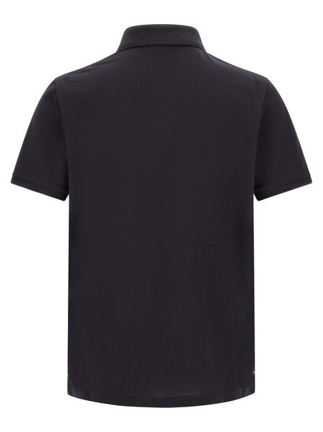 Moncler Blue Cotton Polo Shirt