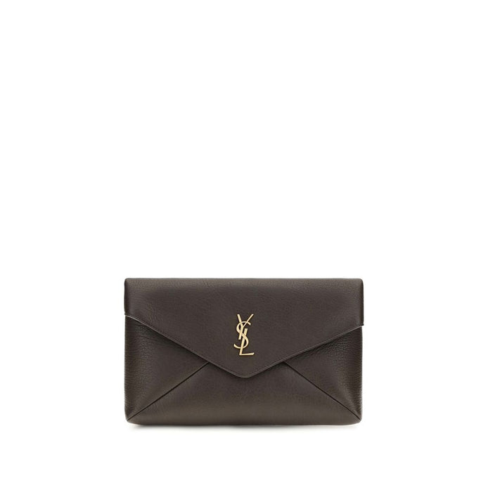 Saint Laurent Brown Lamb Ovis Aries Aries Wallet