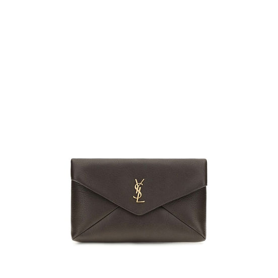 Saint Laurent Brown Lamb Ovis Aries Aries Wallet