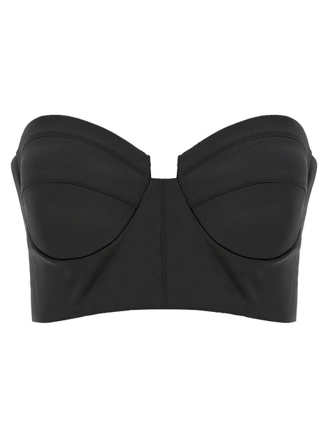 Elisabetta Franchi Black Polyester Tank Tops