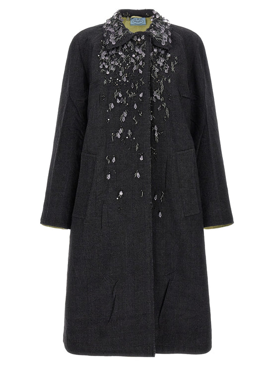 2-in-1 Wales mouliné coat