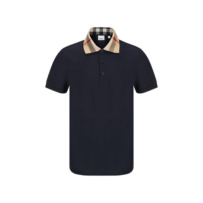 Burberry Blue Cotton Polo Shirt