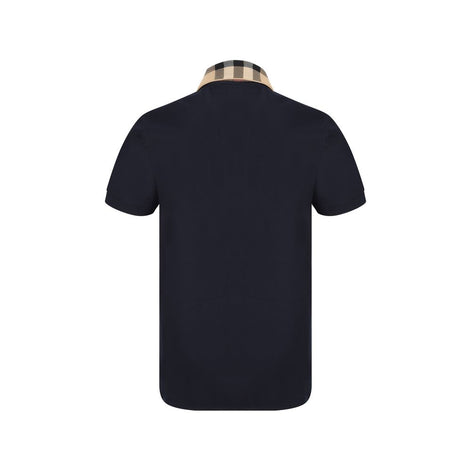 Burberry Blue Cotton Polo Shirt