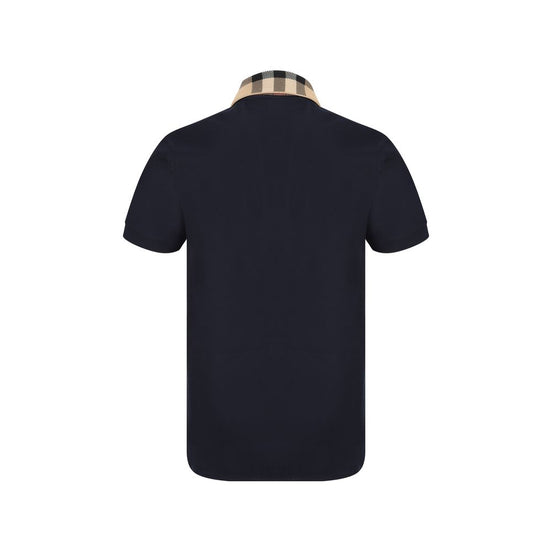 Burberry Blue Cotton Polo Shirt