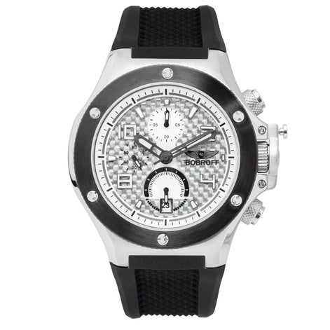 Bobroff Black Rubber Sport Watch