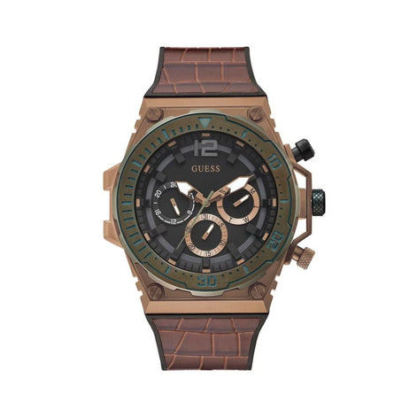 Guess Brown Synthetic Dress Watch