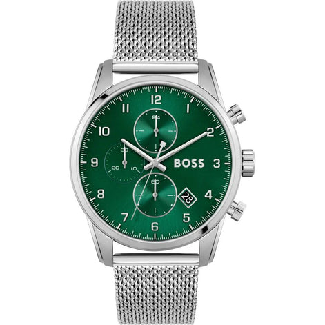 Hugo Boss Silver Stainless Steel Dress Watch