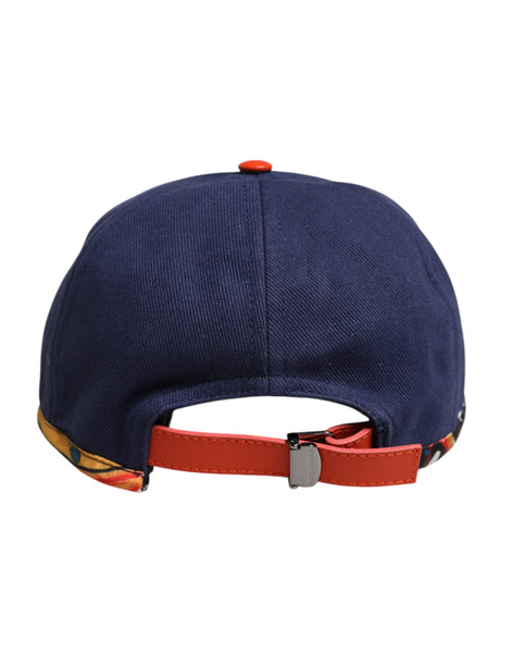 Dolce & Gabbana Blue Cotton 6 Panels Baseball Cap