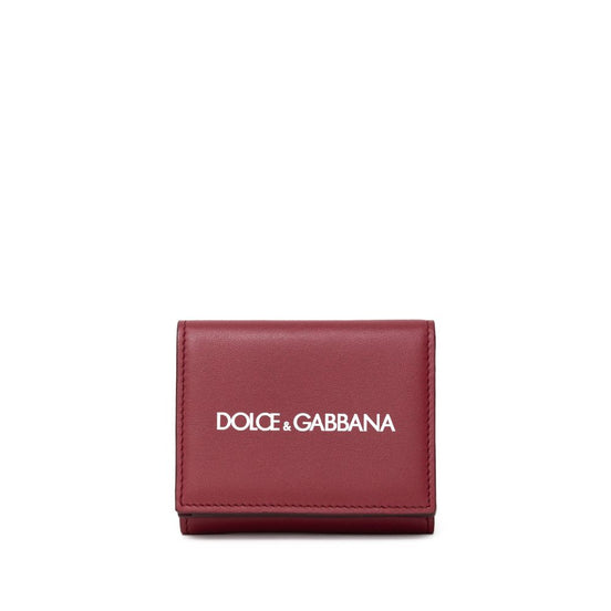 Dolce & Gabbana Red Calfskin Wallet