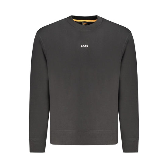Hugo Boss Black Cotton Men Sweater