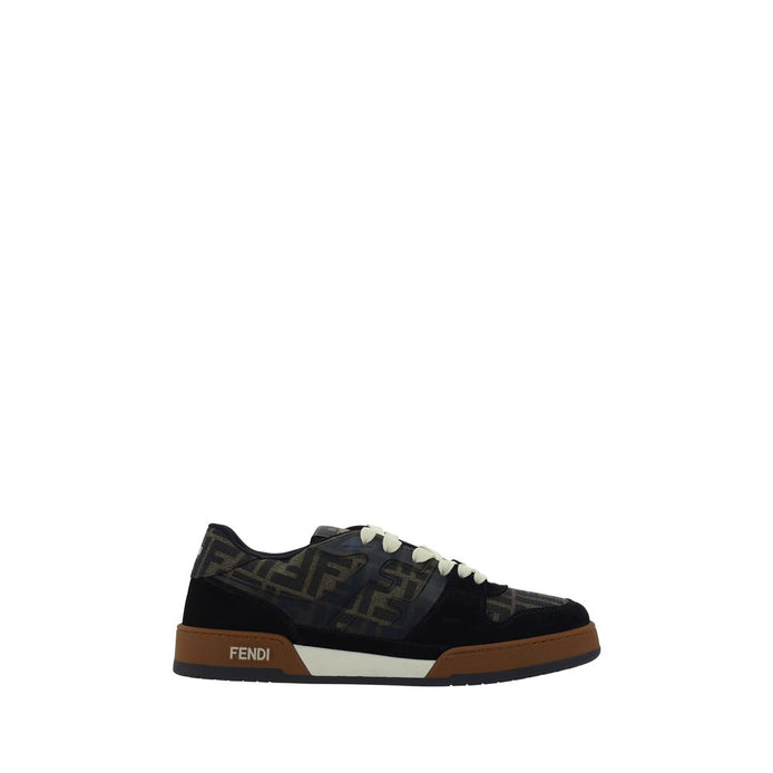 Fendi Multicolor Calf Leather Bos Taurus Low Top Sneakers