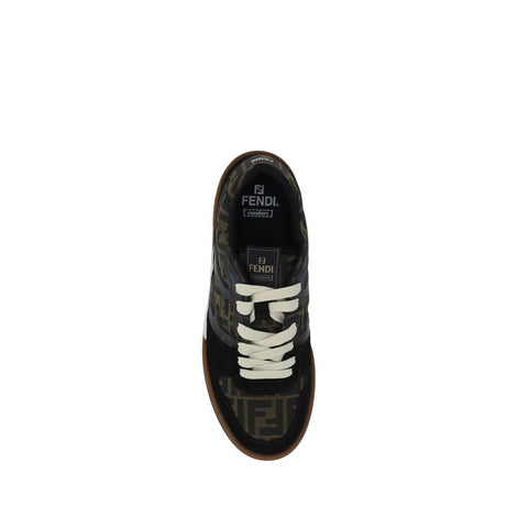 Fendi Multicolor Calf Leather Bos Taurus Low Top Sneakers