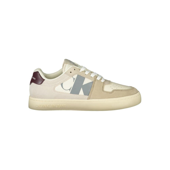 Calvin Klein Beige Polyurethane Men Sneaker