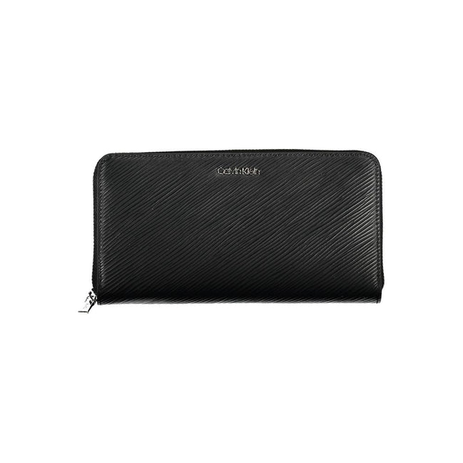 Calvin Klein Black Polyurethane Women Wallet