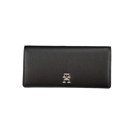 Tommy Hilfiger Black Polyurethane Women Wallet