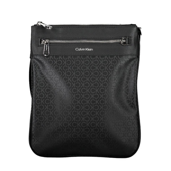 Calvin Klein Black Polyester Men's Shoulder Bag