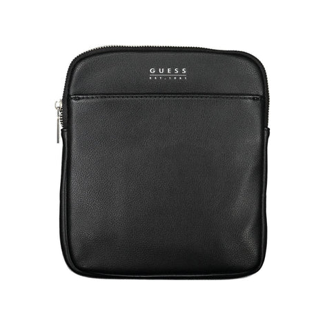 Guess Jeans Nero Poliuretano Men Shoulder Bag