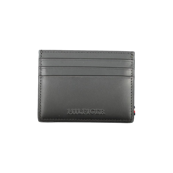 Tommy Hilfiger Black Leather Men Wallet
