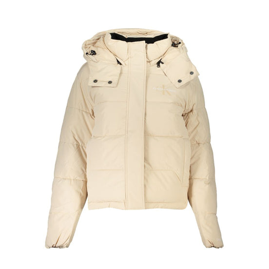 Calvin Klein Beige Polyester Women Jacket