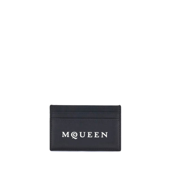 Alexander McQueen Black Calf Leather Bos Taurus Wallet