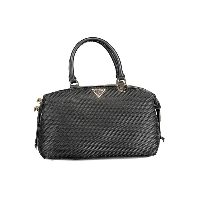 Guess Jeans Nero Poliuretano Women Handbag